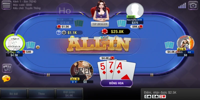 lieng 2 Các bộ bài quan trọng trong game